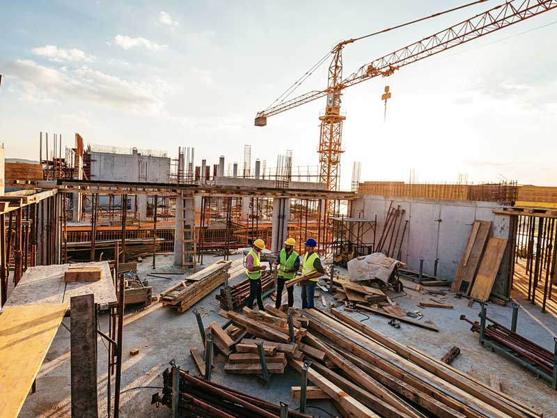 Contractors at a Construction Project